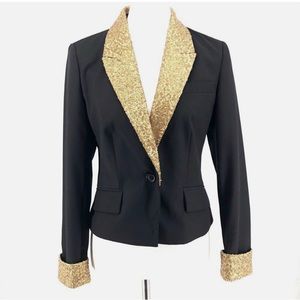 Anthropologie Sequined Blazer